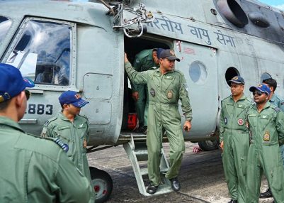 IAF Knights Helicopter unit returns to Thiruvananthapuram after completing Operation Sagar Bandhu in Sri Lanka