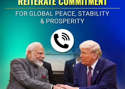 PM Modi & President Trump reiterate commitment