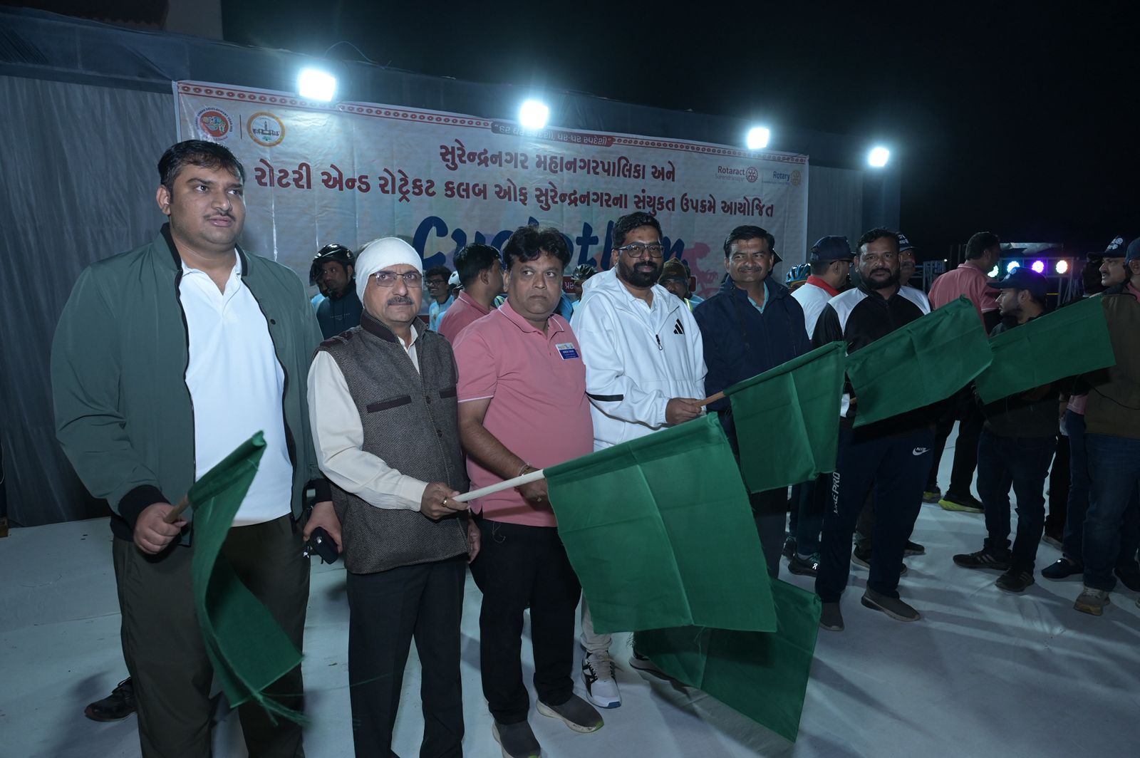 સુરેન્દ્રનગર મહાનગરપાલિકા દ્વારા  સ્વદેશી “સાયકલોથોન”નું આયોજન ઘૂઘરી પાર્ક ખાતે કરવામાં આવ્યું.