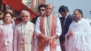 સંરક્ષણ મંત્રી રાજનાથસિંહ રાજ્યની મુલાકાતે..