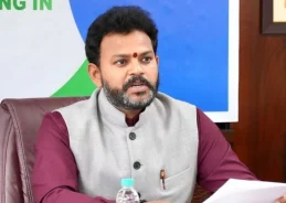 Union Minister K. Ram Mohan Naidu visits diarrhoea-affected areas in Srikakulam town, Andhra Pradesh
