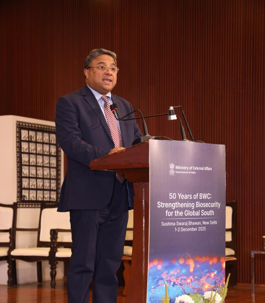 India Calls for Strengthened Biosecurity at BWC 50th Anniversary