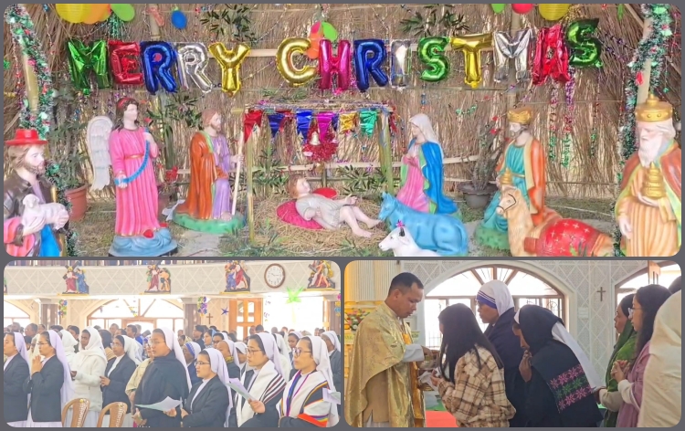 বিশ্বৰ আন আন প্ৰান্তৰ লগতে ৰাজ্যৰ গীর্জাসমূহত বৰদিন পালন