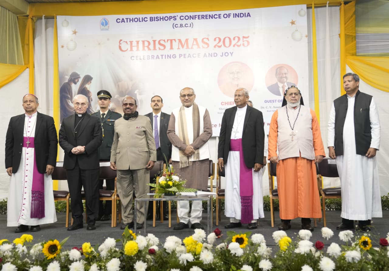 VP CP Radhakrishnan Attends Annual Christmas Celebrations Organised by Catholic Bishops’ Conference of India