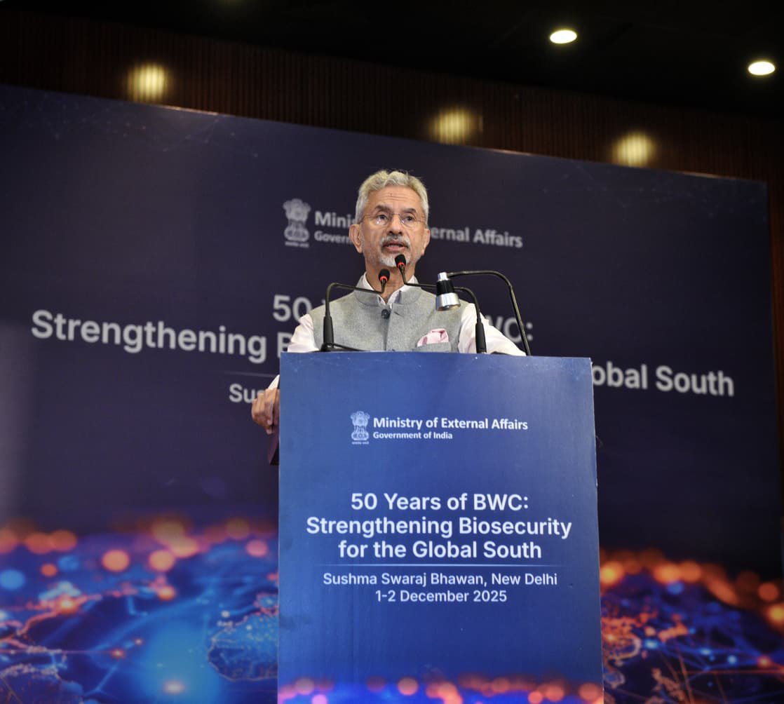 EAM S Jaishankar attends conference on 50 Years of BWC in New Delhi