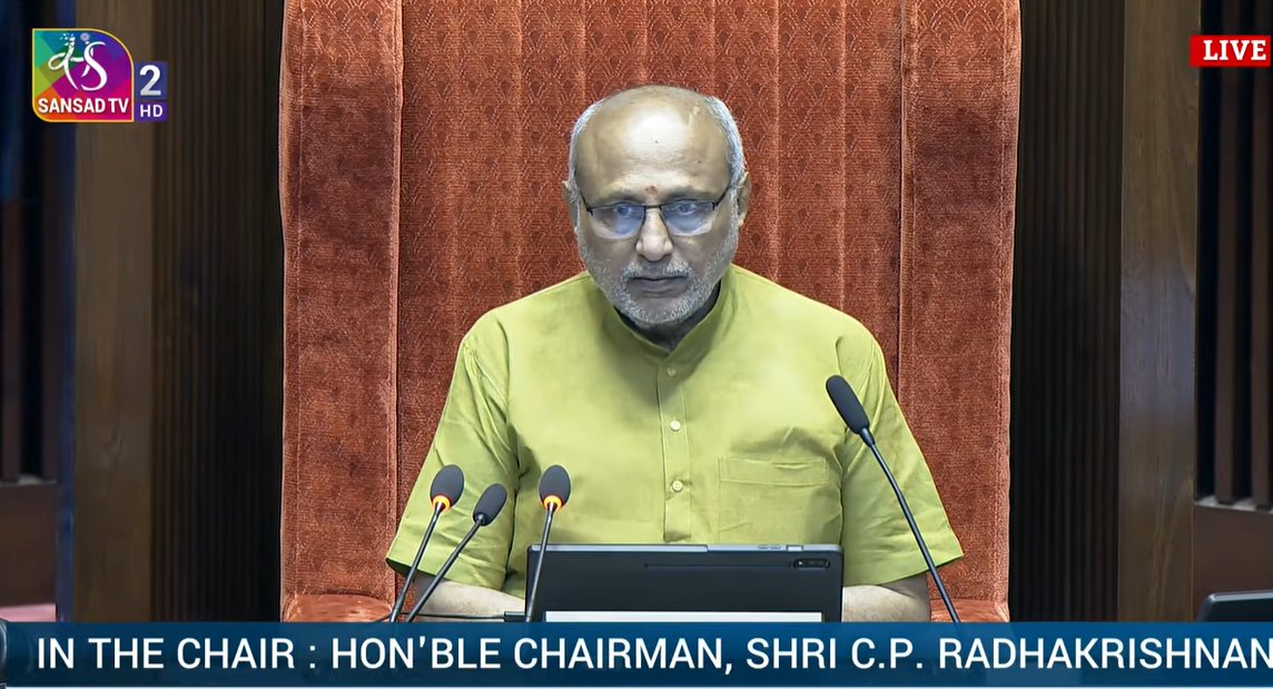 Rajya Sabha Chairman CP Radhakrishnan urges MPs to uphold Constitution, follow parliamentary norms on Winter Session’s first day