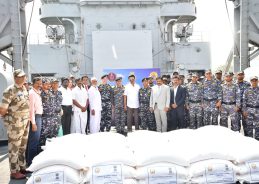 Tamil Nadu Sends 950 Tonnes of Cyclone relief to Sri Lanka under operation Sagar Bandhu