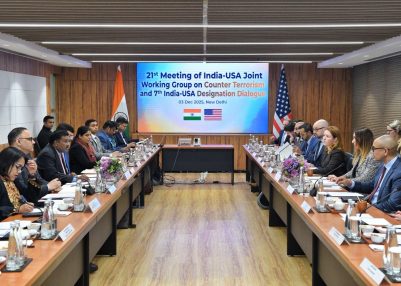 India, US Renew Commitment to Counter Terrorism at Joint Working Group and Designations Dialogue