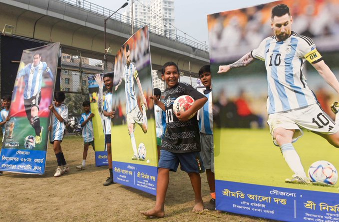 विख्यात फुटबॉलपटू लिओनल मेस्सी भारत भेटीवर