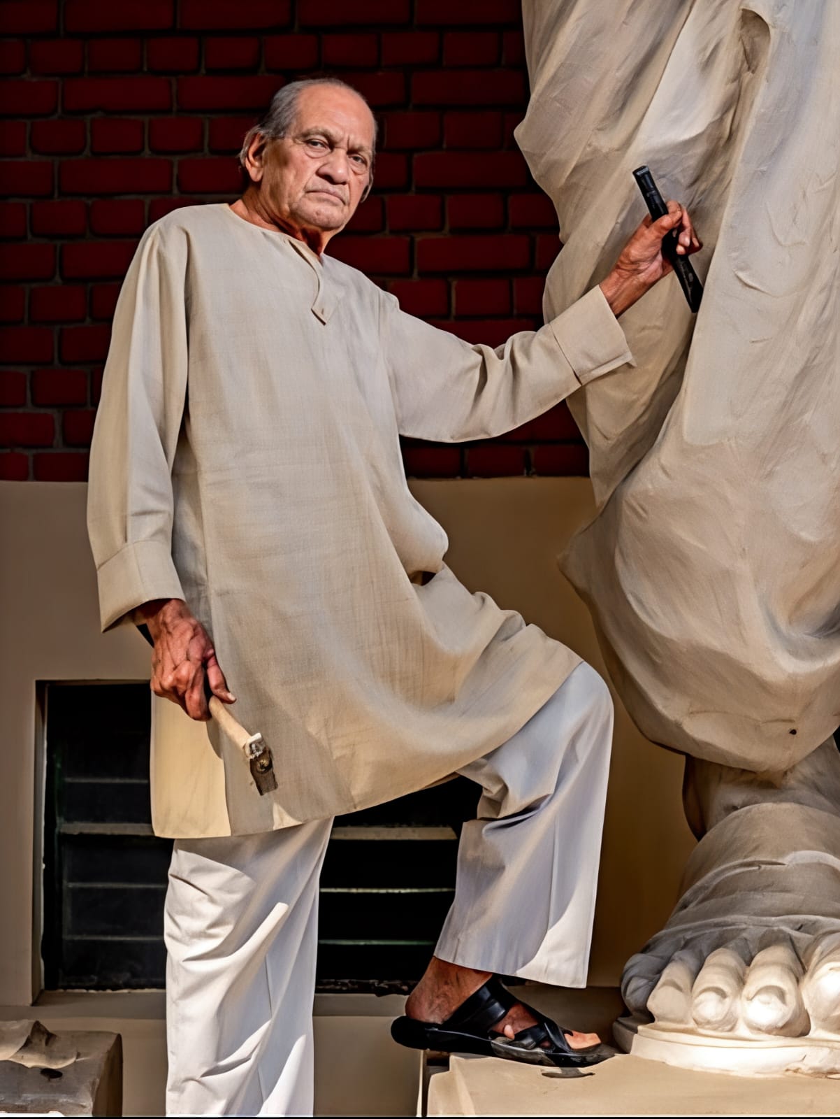 বিশিষ্ট ভাস্কৰ্য্য শিল্পী ৰাম সুতাৰৰ দেহাৱসান