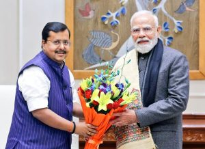 प्रधानमंत्री नरेन्‍द्र मोदी ने भाजपा के राष्ट्रीय कार्यकारी अध्यक्ष नितिन नबीन से मुलाकात की