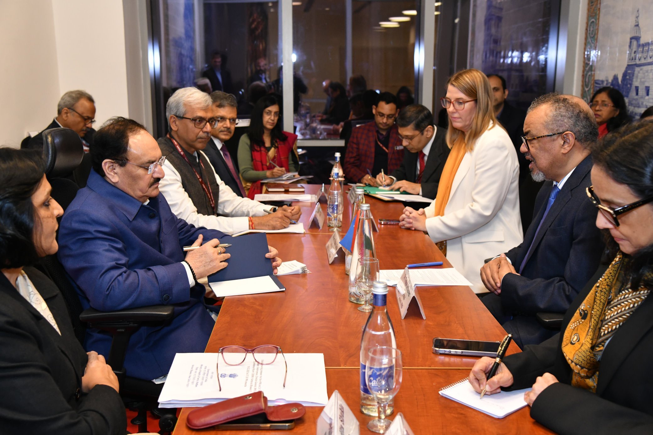 কেন্দ্রীয় স্বাস্থ্য ও পরিবার কল্যাণমন্ত্রী জগত প্রকাশ নাড্ডা আজ নতুন দিল্লিতে সদ্য উদ্বোধন হওয়া বিশ্ব স্বাস্থ্য সংস্থার দক্ষিণ পূর্ব এশিয়ার আঞ্চলিক দপ্তর(হু-সিয়ারো) পরিদর্শন করেন