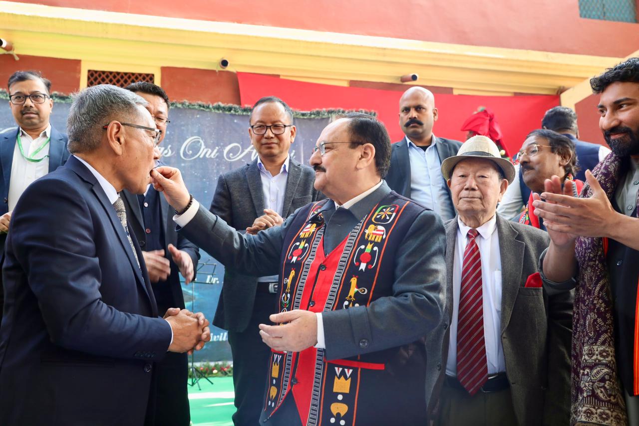 क्रिसमस पर केंद्रीय मंत्री जगत प्रकाश नड्डा ने दिल्ली में माउ नागा क्रिश्चियन फैलोशिप के कार्यक्रम में की भागीदारी