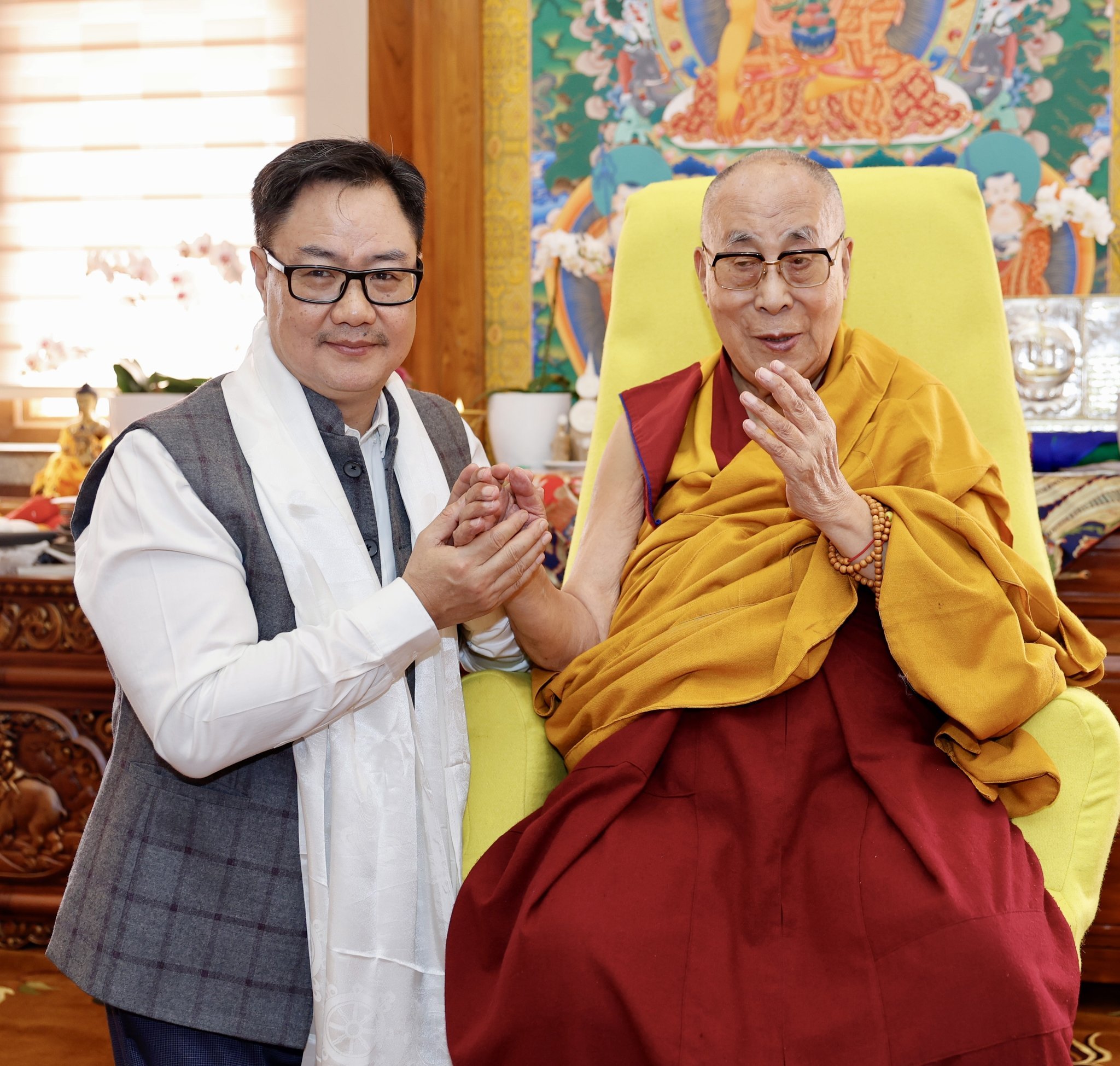 پارلیمانی اور اقلیتی امور کے مرکزی وزیر کرن رجیجو نے بدھسٹ کانفرنس سے خطاب کیا جس کا اہتمام آج کرناٹک کے شمالی کنارا ضلعے میں Mundgod تبتی کیمپ میں کیا گیا