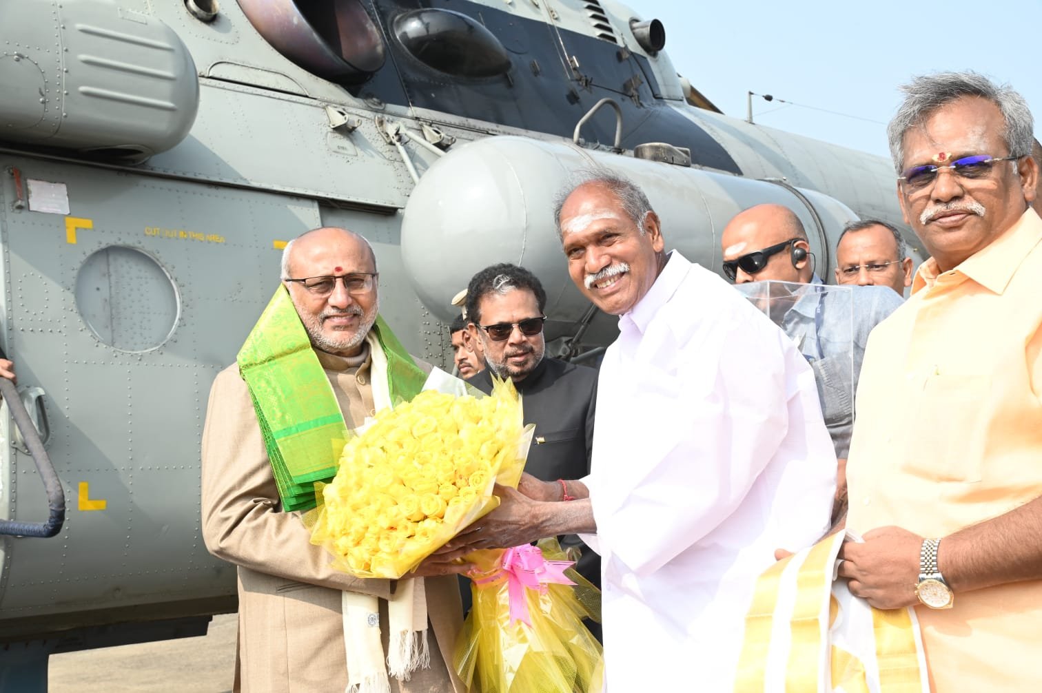 ઉપરાષ્ટ્રપતિ સી.પી. રાધાકૃષ્ણન આજે એક દિવસની સત્તાવાર મુલાકાતે પુડુચેરી પહોંચ્યા