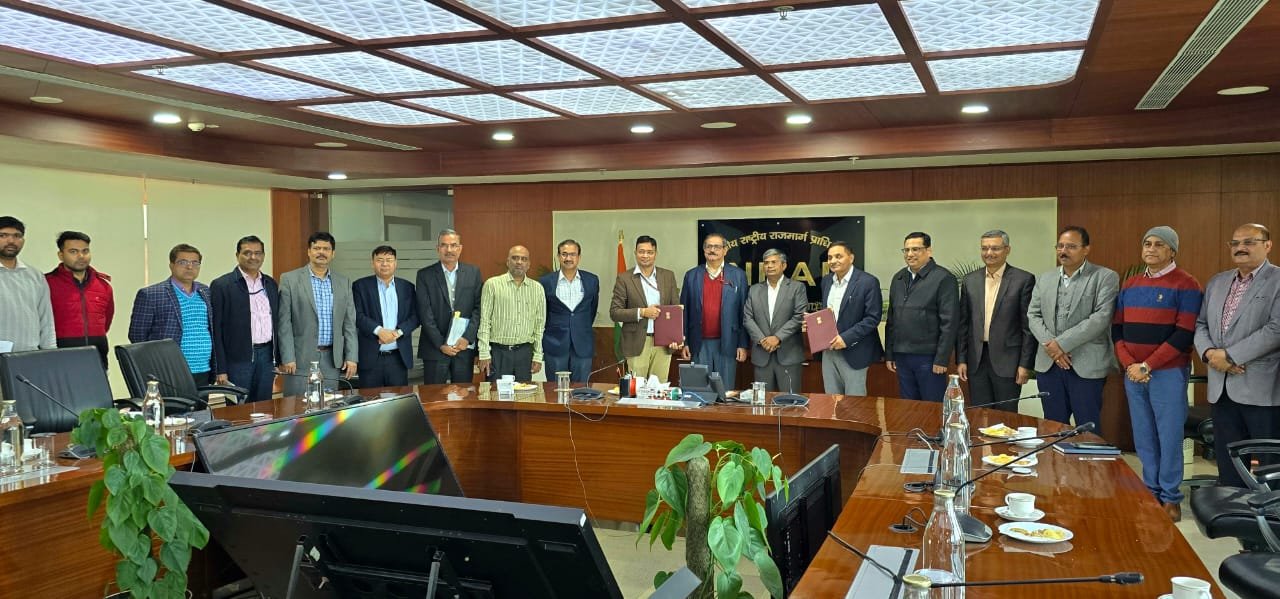 भारतीय राष्‍ट्रीय राजमार्ग प्राधिकरण ने राष्‍ट्रीय परीक्षण शाला के साथ समझौता ज्ञापन पर हस्‍ताक्षर किए
