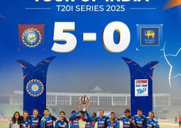 মহিলাদের টি ২০ ক্রিকেট সিরিজের পঞ্চম ম্যাচে গতকাল তিরুবন্তপুরমে ভারত শ্রীলঙ্কাকে ১৫ রানে পরাজিত করেছে