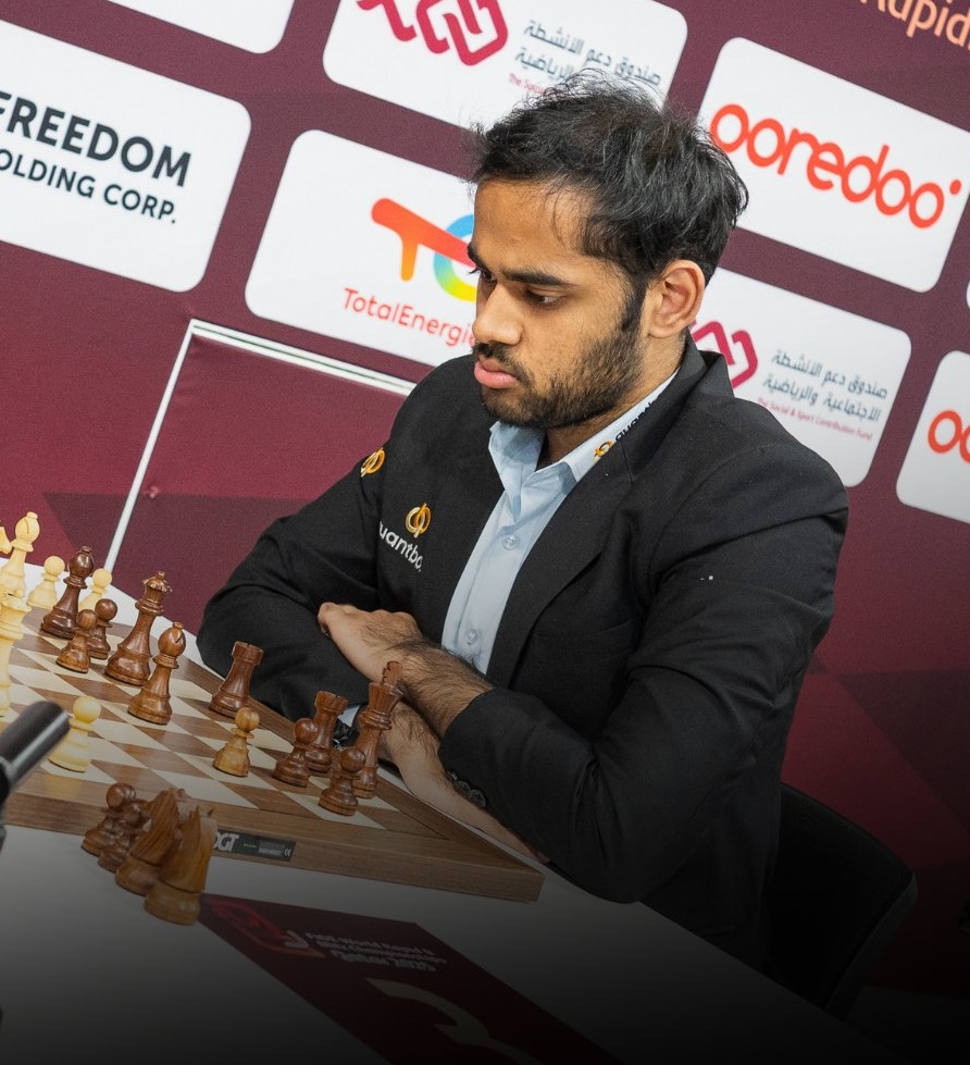 দাবায় ওয়ার্ল্ড ব্লিটজ চ্যাম্পিয়নশিপে ব্রোঞ্জ পদক জিতেছেন গ্র্যান্ডমাস্টার অর্জুন এরিগাইসি।