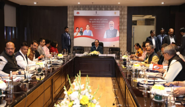 Health Minister Jagat Prakash Nadda meets Gujarat MPs to advance TB-Mukt Bharat initiatives