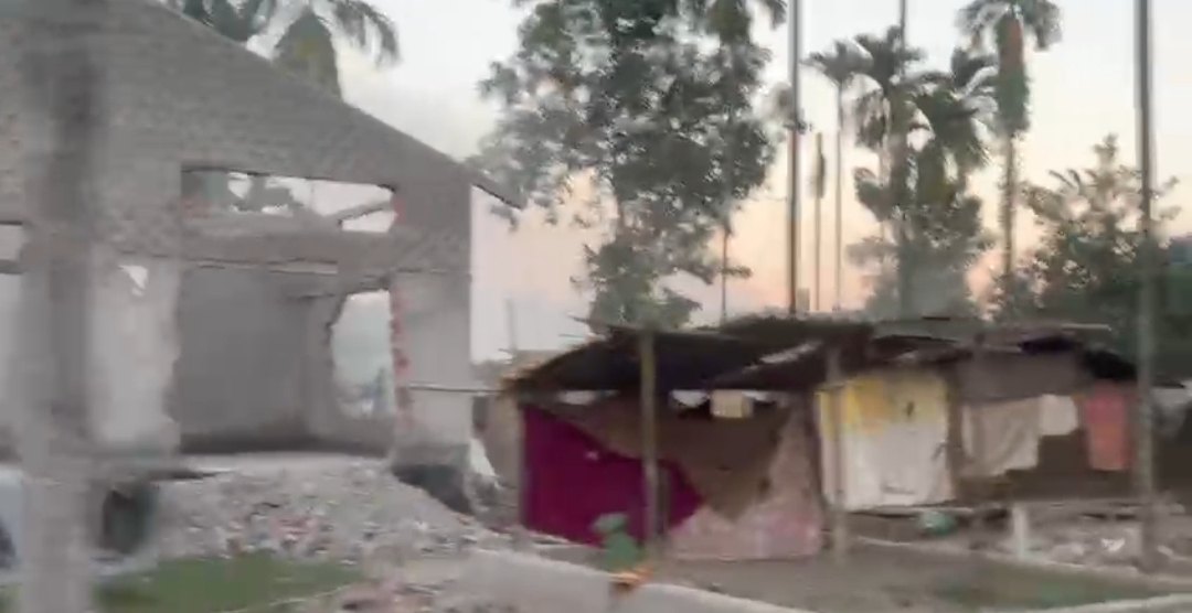 বিশ্বনাথ জিলাৰ বাঘমাৰীত ভি জি আৰ ভূমিত জিলা প্রশাসনৰ উচ্ছেদ অভিযান