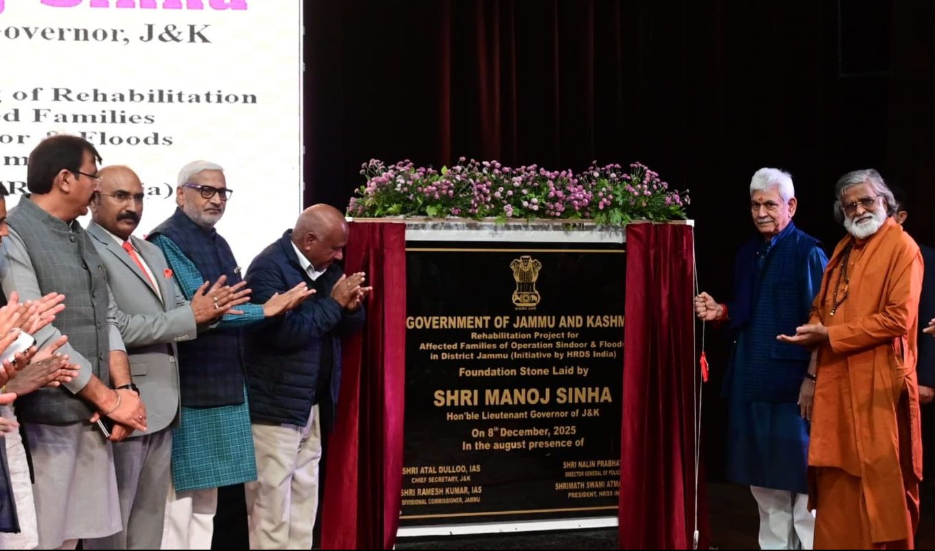 LG Manoj Sinha Lays Foundation for 350 Smart Houses in Jammu