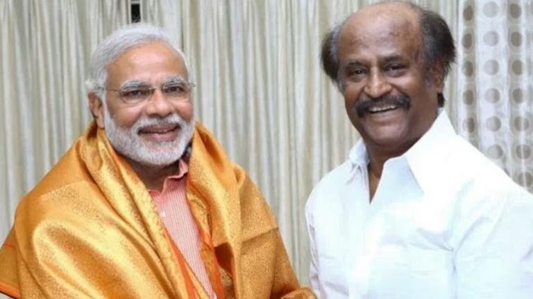 Modi Rajni Prime Minister Narendra Modi wishes actor Rajnikanth on his birthday ...