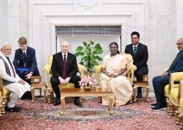President Droupadi Murmu hosts Russian President Vladimir Putin at Rashtrapati Bhavan