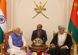 Prime Minister Narendra Modi arrives in Muscat on last leg of three-nation tour