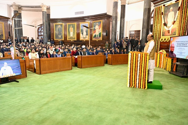 LS Speaker pays tribute to two legendary personalities on their birth anniversaries  