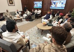 Lok Sabha Speaker meets MPs in Parliament House