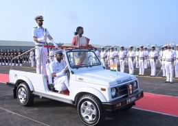 President Droupadi Murmu embarks on submarine sortie at Karwar naval base, Karnataka