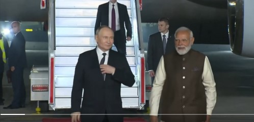 Russian President Putin Arrives in New Delhi for 23rd India-Russia Summit