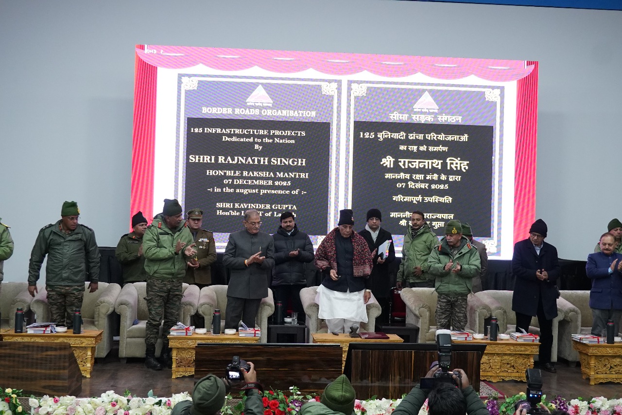 Rajnath Singh Inaugurates 125 Infrastructure Projects