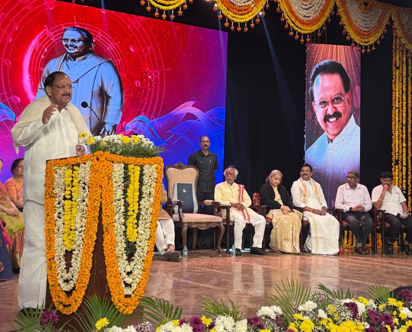 Statue of SP Balasubrahmanyam Inaugurated in Hyderabad
