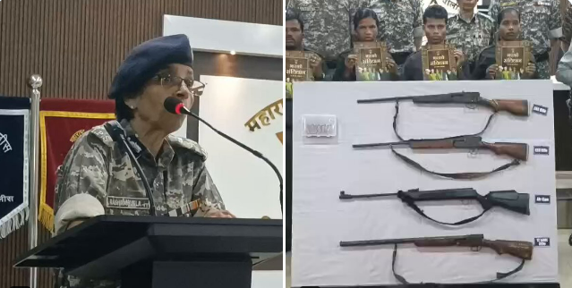 गडचिरोलीत ११ नक्षली अतिरेक्यांचं आत्मसमर्पण