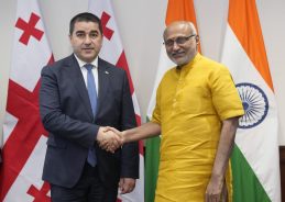 VP Radhakrishnan held discussions with Chairman of Georgian Parliament, Shalva Papuashvili