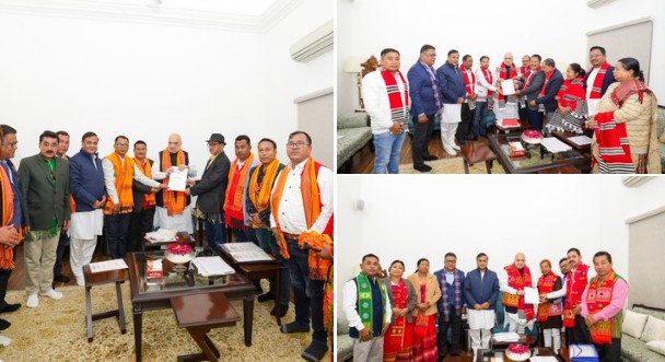 કેન્દ્રીય ગૃહમંત્રી અમિત શાહે આજે આસામના વિવિધ સમુદાયોના પ્રતિનિધિમંડળોને મળ્યા