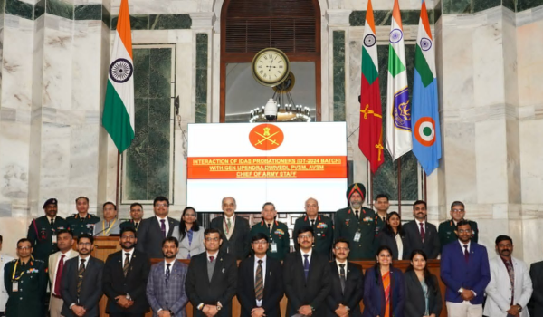 Chief of Army Staff General Upendra Dwivedi Interacts with Defence Accounts Service Probationers