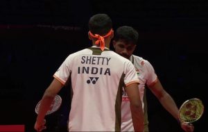 بیڈمنٹن میں، آج بھارت کے ساتوِک سائی راج رنکی ریڈّی اور چراغ شیٹی کی جوڑی کا مقابلہ انڈونیشیا کے  Fajar Alfian اور محمد شہیب الفکری سے ہوگا۔