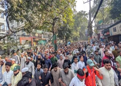 Bangladesh: Inquilab Moncho stages protests seeking justice for Hadi killing