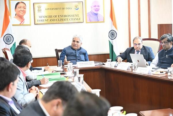 Union Minister Bhupender Yadav chairs high-level meeting on air pollution Mitigation in Gurugram & Faridabad