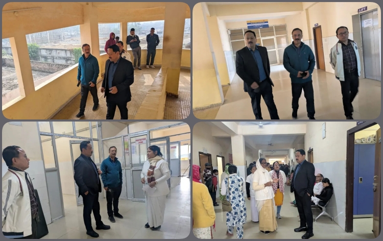 বিশ্বনাথৰ জিলা আয়ুক্তৰ জিলা চিকিৎসালয় পৰিদৰ্শন