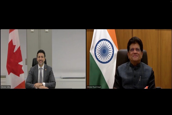 Union Minister Piyush Goyal holds discussion with Canada’s Minister Maninder Sidhu