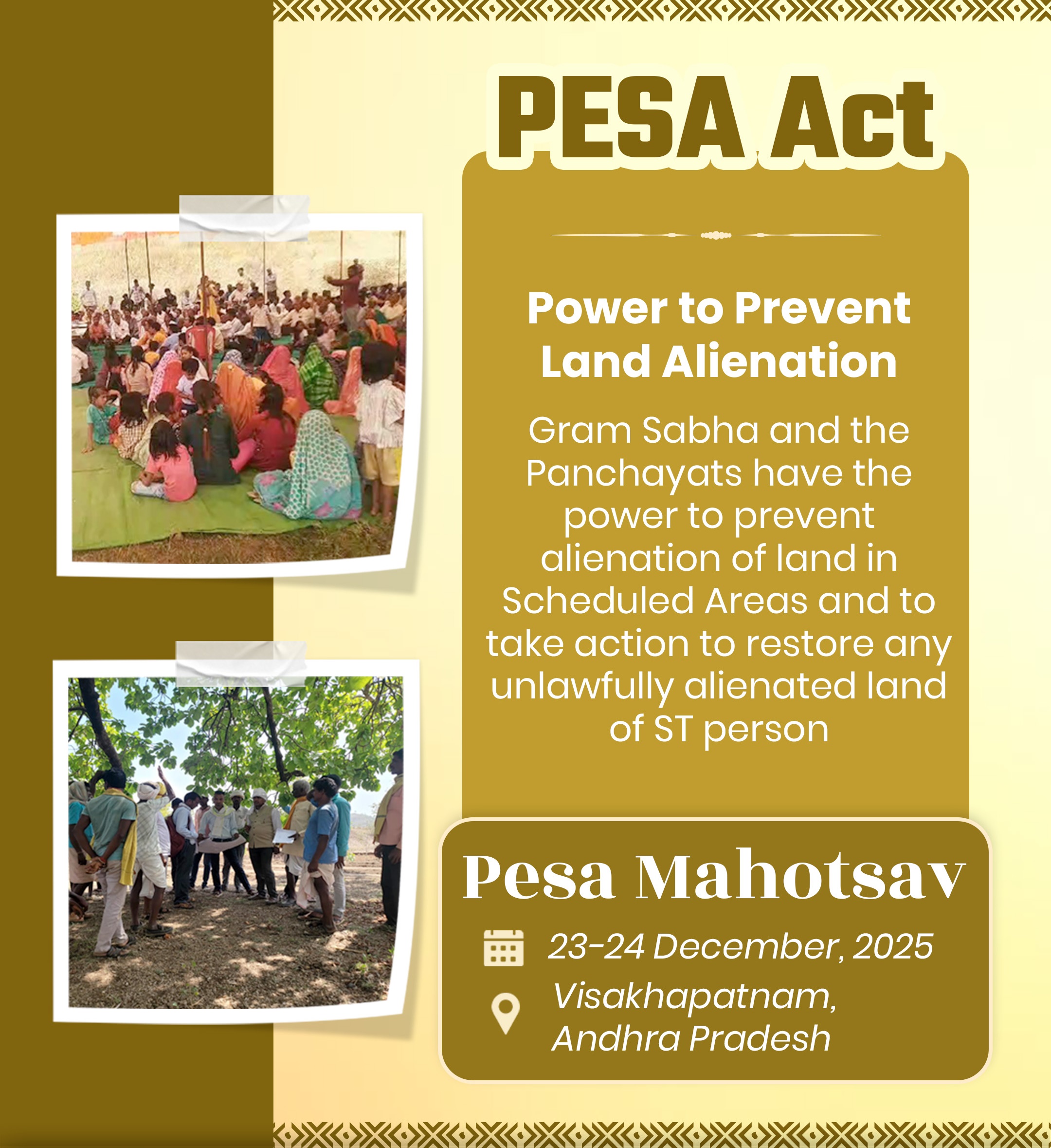 Two-Day PESA Festival to Begin Tuesday in Visakhapatnam