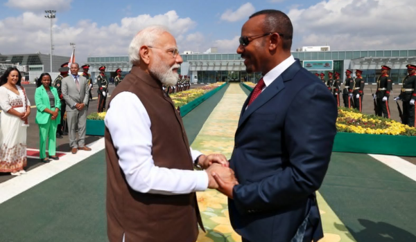 সফরের সময় প্রধানমন্ত্রী মোদিকে ইথিওপিয়ার সর্বোচ্চ সম্মান The Great Honour Nishan of Ethiopia প্রদান করেন দেশটির প্রধানমন্ত্রী ড. আবি আহমেদ আলি।