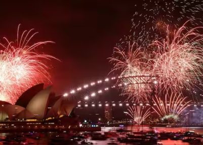 Kiribati and Australia welcome New Year 2026 with colourful fireworks