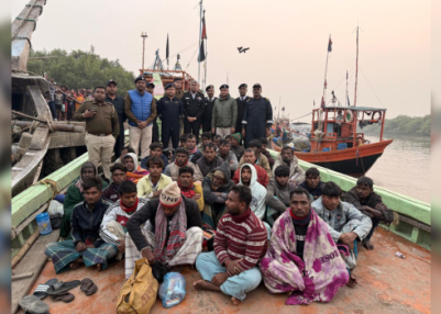 Indian Coast Guard Detains 35 Bangladeshi Fishermen for Illegal Entry into Indian Waters