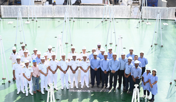 Indian Coast Guard inducts First Pollution Control Vessel at Goa Shipyard Limited