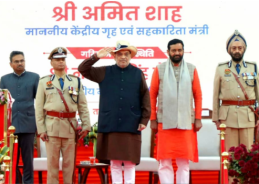 Home Minister Amit Shah takes salute at Haryana Police Passing out Parade