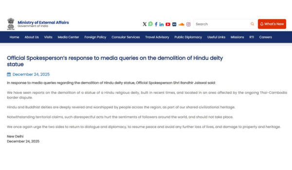 MEA urges respect for religious symbols amid Thai-Cambodia dispute